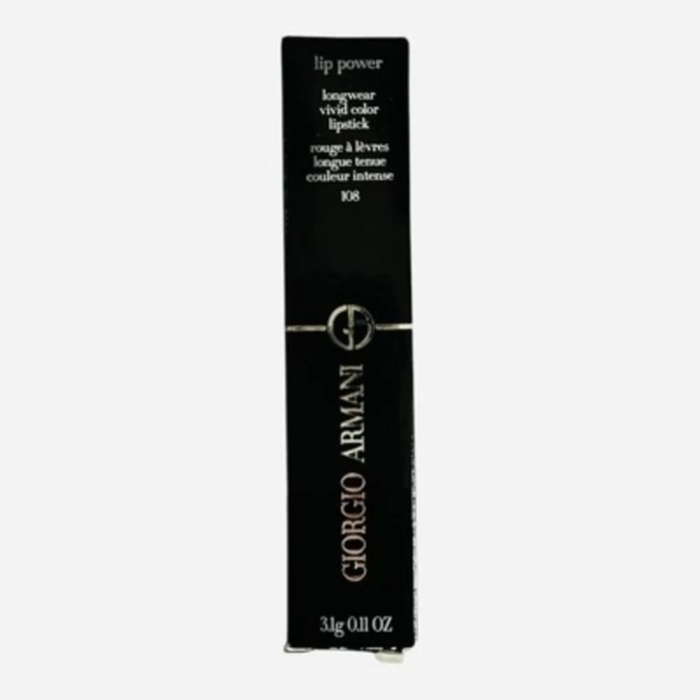 Giorgio Armani Lip Power Longwear Vivid Lip Color 108 IN LOVE Lipstick Rare NIB